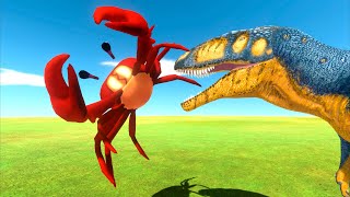 ALL Dinosaur VS Red Crabs Challenge  Animal Revolt Battle Simulator