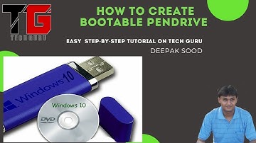 How To Create Bootable Pen Drive Using DOS Commands By Deepak Sood | Tech GURU