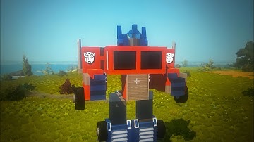 Optimus prime in scrap mechanic