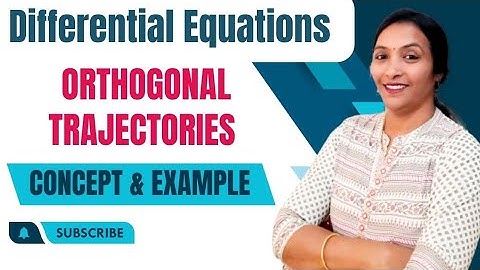 M2R22JNTUH Orthogonal Trajectories in telugu | First Order ODE Orthogonal Trajectories workingRule |