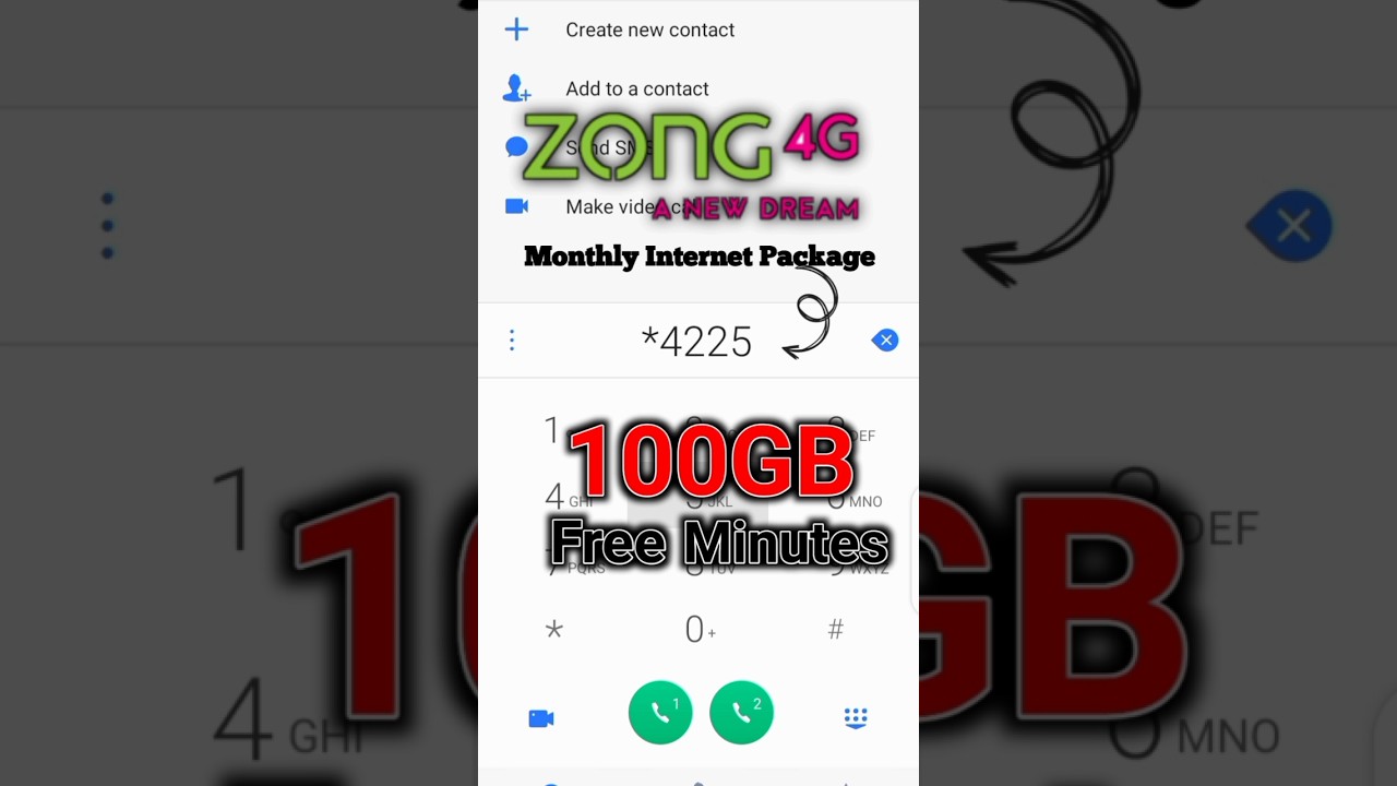 Zong monthly internet package code 2025 mahdud mudat k lia | zong 100gb Wala internet package 