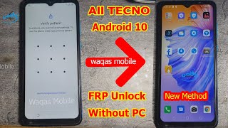 All TECNO Pop 4 FRP Unlock Without PC 100% Work || Tecno BC3 Frp/Google Account Bypass waqas mobile