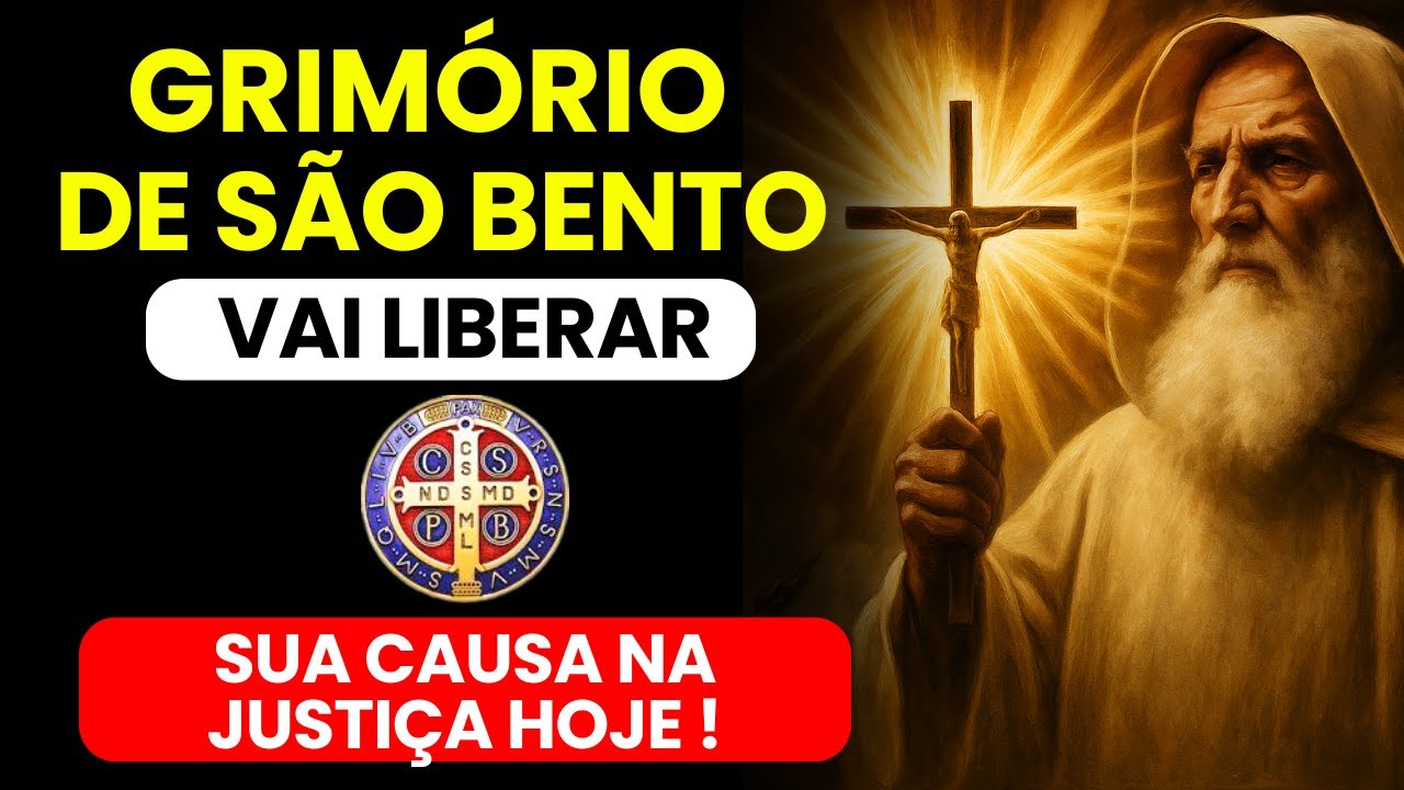 📿 ORAÇÃO DAS 12 PALAVRAS DO GRIMÓRIO DE SÃO BENTO para Causas na Justiça e Milagres Financeiros