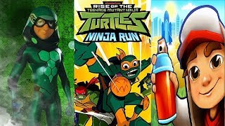 Subway Surfers Houston VS Miraculous Ladybug & Cat Noir Carapace VS  Rise of the TMNT Ninja Run screenshot 4