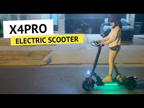 Video 800W Off-Road Electric Scooter for Adults | 22MPH, 34-Mile Range, Dual Suspension & 10 Tires