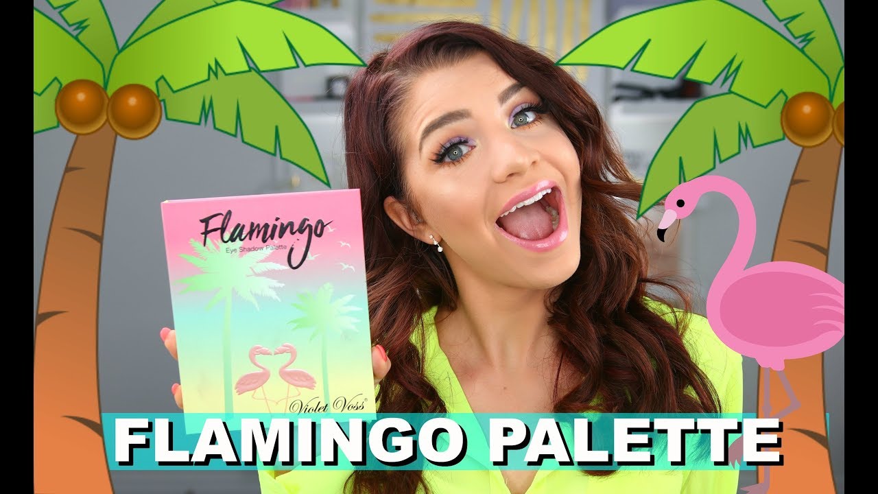 VIOLET VOSS FLAMINGO PALETTE REVIEW/SWATCHES + TUTORAL | MAKEUPMOLLY