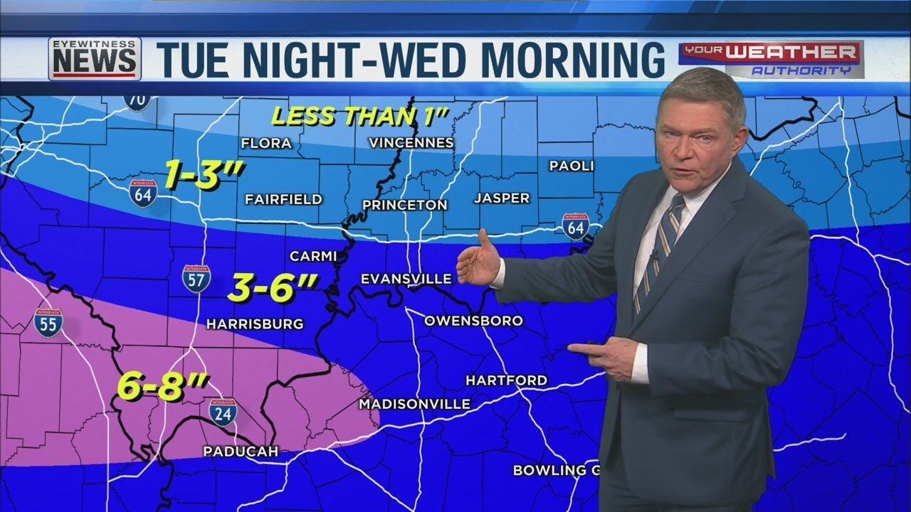 Winter Storm WARNING Tuesday Night - YouTube