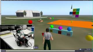 LabView NXT robot controlled from OpenSim virtual world