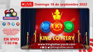King Lottery SXM EN VIVO Resultados Domingo 18 de Septiembre 2022 - 07 30PM