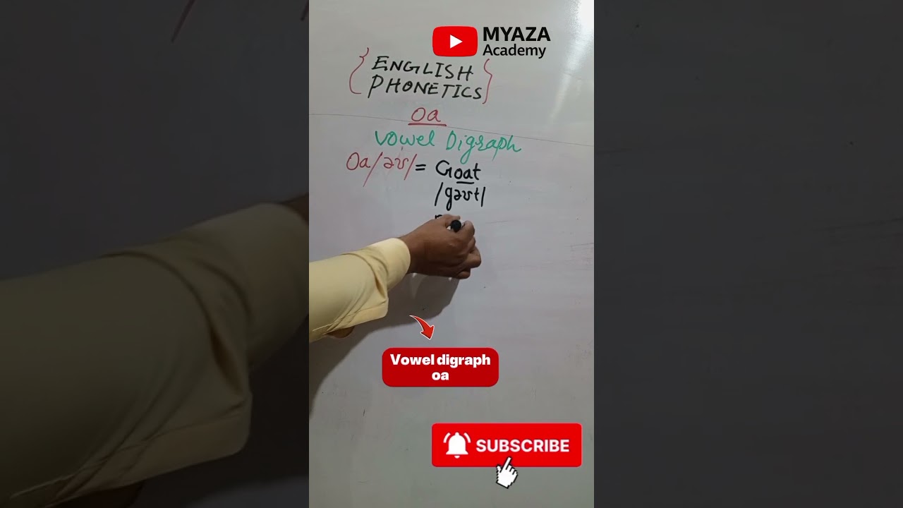 vowel digraph /oa/ produces one sound /əʊ/.
