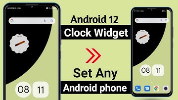 how to set clock widget on android 12 in any android phone || Android 12 clock widget kaise set