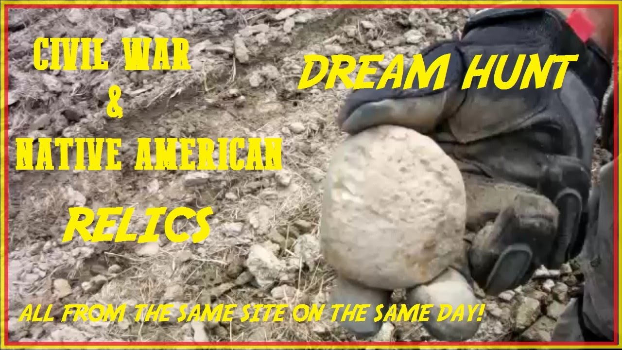Metal Detecting - Civil War and Native American Artifacts From the Same Site