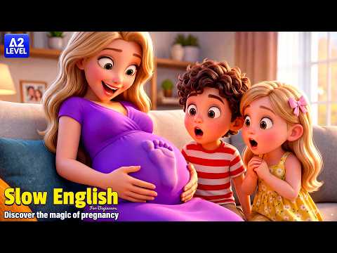 Tom Thought There Was a Monster in Mom Belly…Then Everyone Was Shocked! |Slow English Listening (A2)