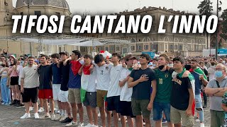 ITALIA GALLES | L'inno ITALIANO cantato a ROMA (EMOZIONANTE) #Euro2020