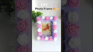 DIY Photo Frame Making at Home ✨ Easy &amp; Beautiful Craft#DIYPhotoFrame #short #craft #diy