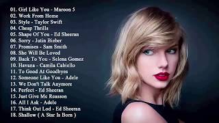 Lagu Barat Terbaik 2019 - Pop 2019 Hits Maroon 5, Taylor Swift, Ed Sheeran, Charlie Puth, Sam Smith