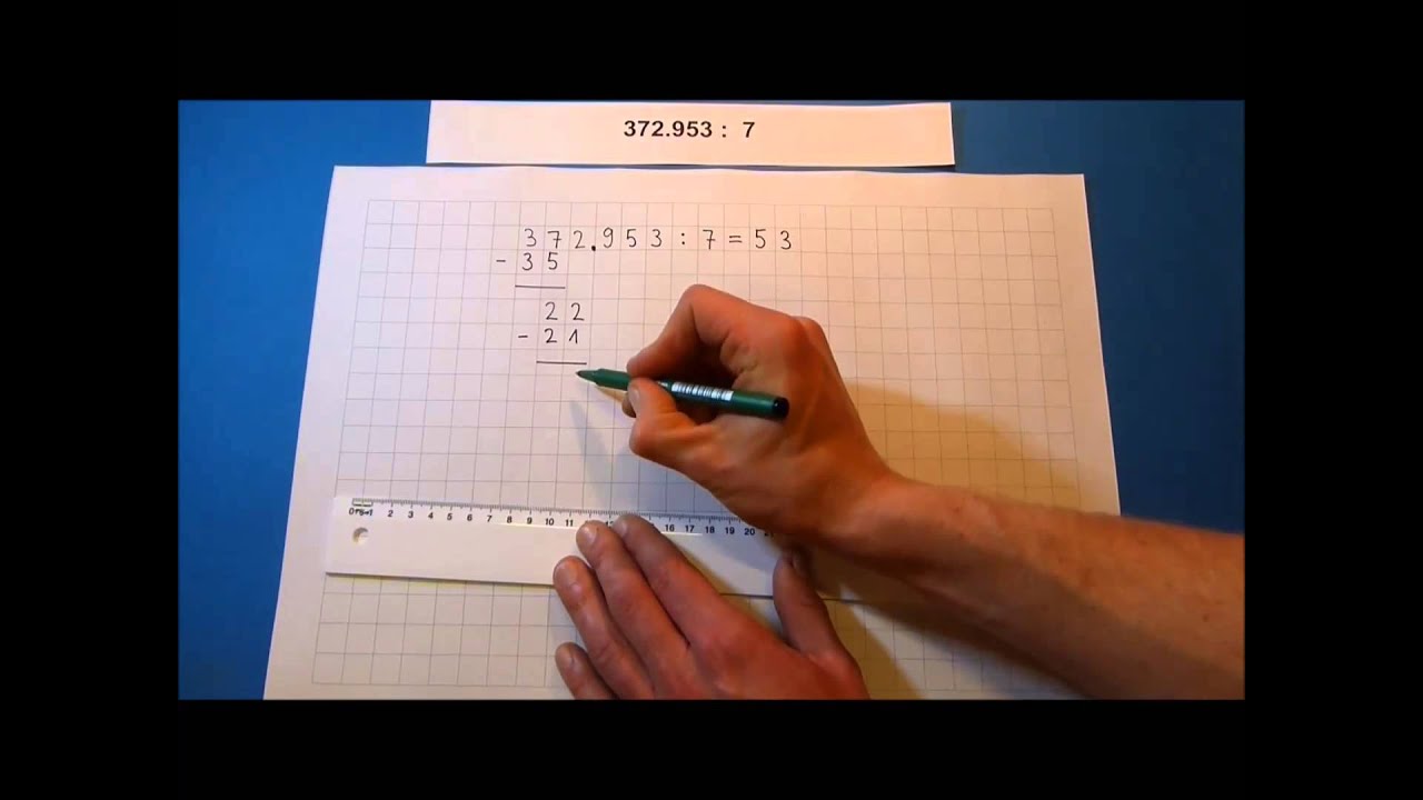 Wie Rechnet Man Schriftlich Geteilt Mit Dezimalzahlen Tutorial: Schriftliche Division mit Dezimalzahlen - YouTube