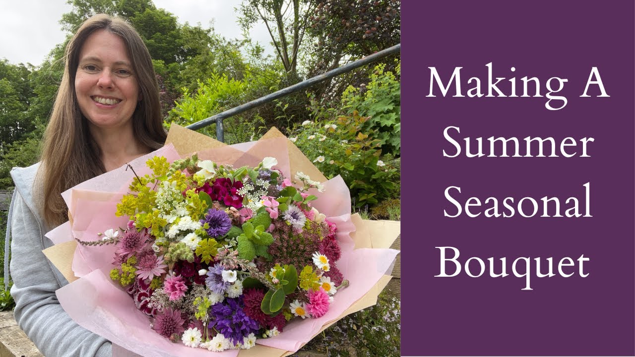 Making A Summer Seasonal Flower Bouquet