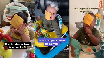 HOW TO STOP A BABY FROM CRYING PT. 2 😂😆 TikTok Compilation
