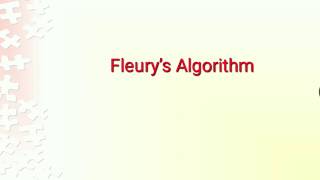 Fleury's Algorithm | Graph Theory | Discrete Maths