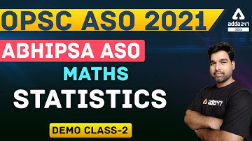 OPSC ASO 2021 | Math Class | Statistics Important Questions | Class 2
