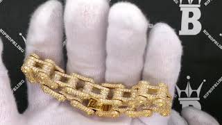 Bike Chain Link Iced Out Hip Hop 