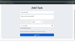 CS50 Final Project. Title: Priority Based Task Manager.