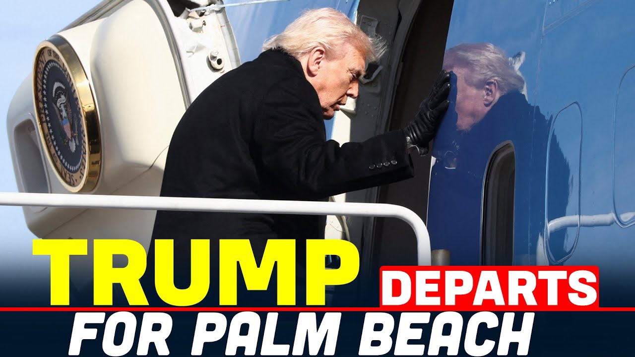 LIVE: U.S. President Trump departs for Palm Beach  via Joint Base Andrews