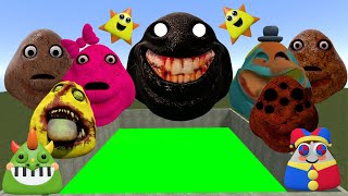 SPARTAN KICKING POU BOU FAMILY FROM BOU'S REVENGE Of POU and SPRUNKI POU inTOXIC HOLE Garry's Mod!!!