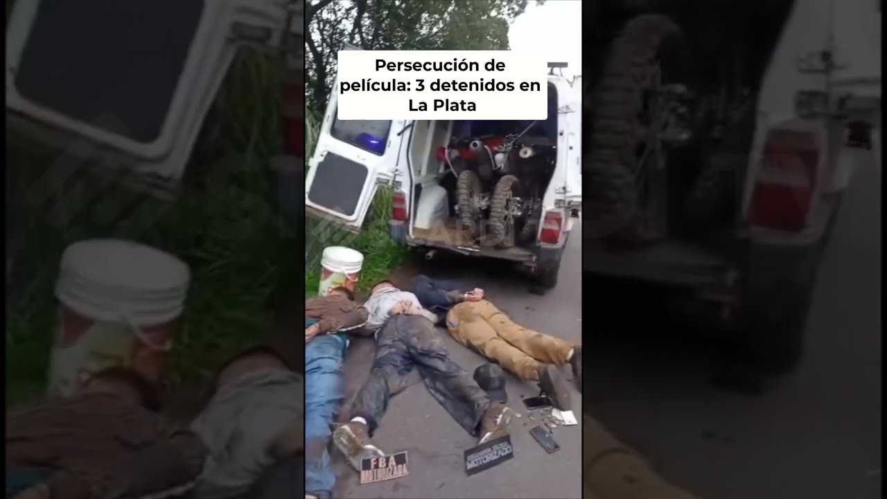Persecución policial termina con banda de robamotos desbaratada #shorts