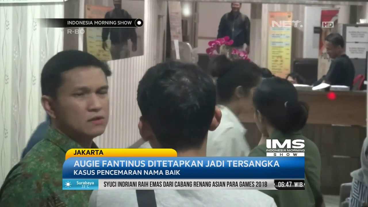 Kasus Pencemaran Nama Baik, Augie Fantinus Ditetapkan Sebagai Tersangka- IMS