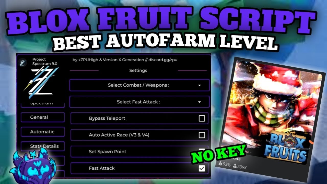 Project Spectrum Hub Roblox Script | New Blox Fruits Script Update Best ...