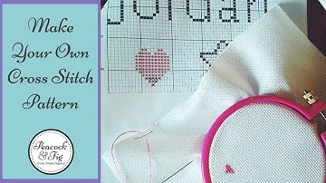 Design cross stitch patterns: how to make cross stitch charts