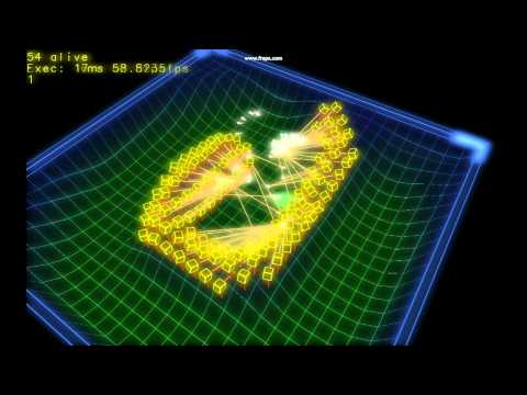 A Glowing tower defence style game basis (OpenGL & GLSL)