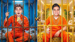 تحدي السجن الغني 🤑 ضد السجن الفقير 🥹 محمد ( راح فيها ) 🤯 ! screenshot 2
