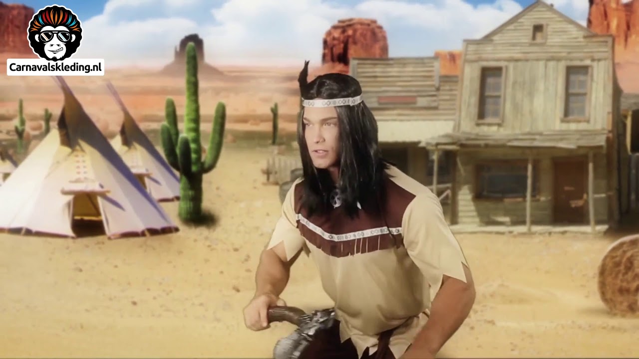 Bruin Indianen Kostuum Heren Youtube