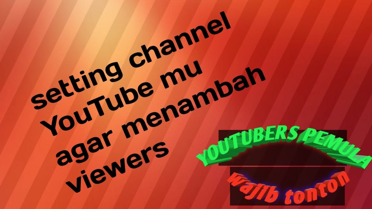Cara setting channel YouTube baru di Android- Paijo imut ...