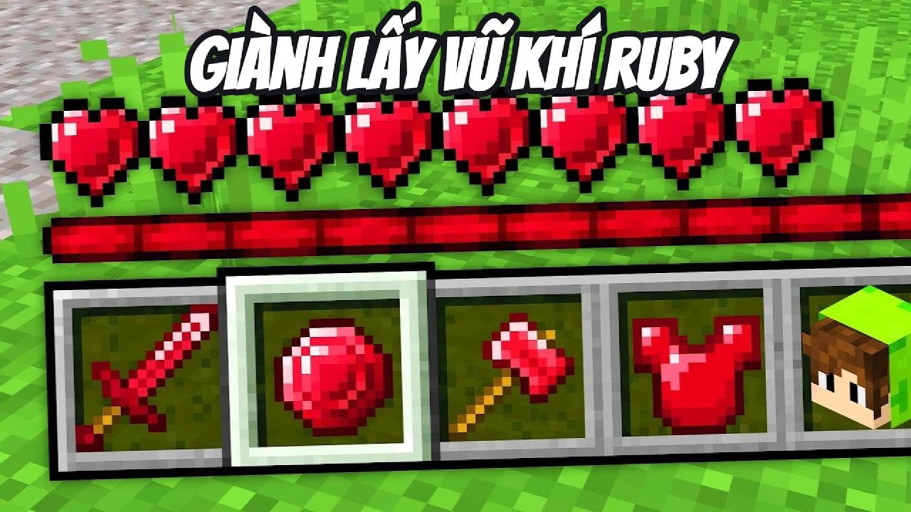 THỬ THÁCH 20 PHÚT GIÀNH LẠI TRANG BỊ RUBY TỪ THẰNG BẠN THÂN KHỐN NẠN TRONG MINECRAFT🤣