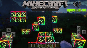 GLOWING ORE MCPE 1.21+ | Glowing ore textures pack
