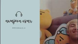 [BTS] Namjoon talking voice asmr    rain sounds to help you fall asleep 🐻 ♥ | Relax, Sleep and Study