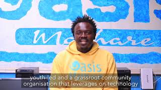 Oasis Mathare founder Douglas Mwangi shares an update during CV-19