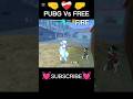 PUBG Vs FREE FIRE🔥#virulshorts #freefiregame #hitler bhai 1m