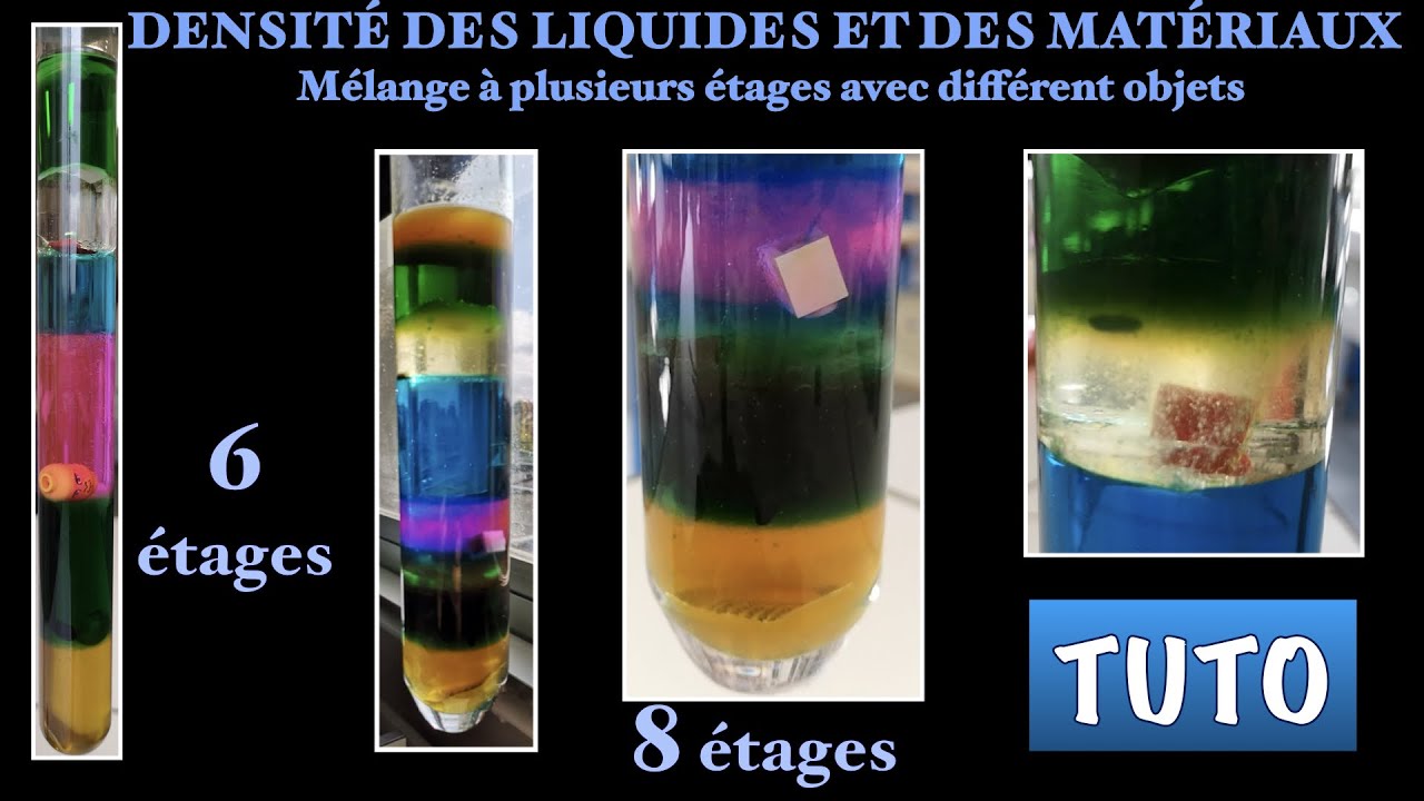 Densité des liquides et solides. Mélanges à plusieurs étages avec — free download