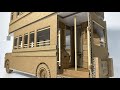 Cardboard London Bus | How to make a bus from cardboard 박스로 버스 만들기