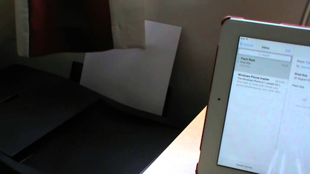 Print from iPad YouTube