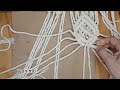 Tapiz decorativo en macramé