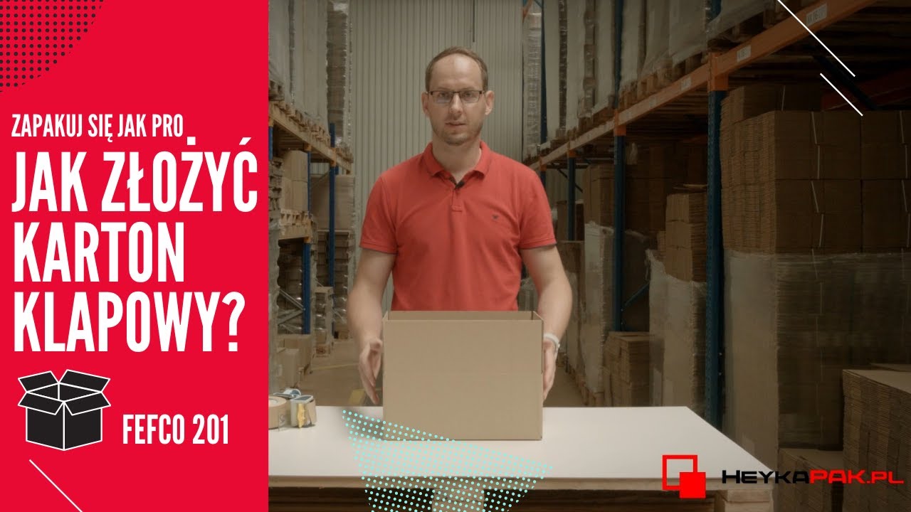 Jak złożyć karton klapowy? Sprawdź! | Heykapak - YouTube