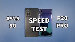 Samsung A52S 5G vs Huawei P20 Pro Speed Test