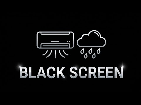 [NO ADS] AC White Noise & Rain Sounds for Deep Sleep | 12 Hours Black Screen 🌧️😴