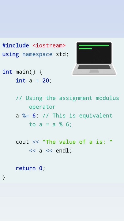 Assignment modulus operator in CPP program / CPP language / Cpp program ...